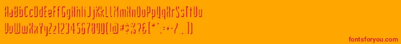 Devils ffy Font – Red Fonts on Orange Background