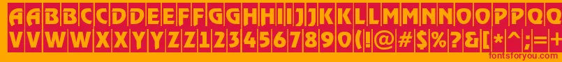 ARewindertitulcm Font – Red Fonts on Orange Background