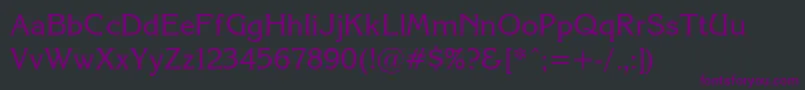fuente KorinnaNormal – Fuentes Moradas Sobre Fondo Negro