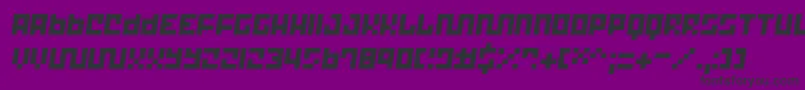 Trick 12 Font – Black Fonts on Purple Background
