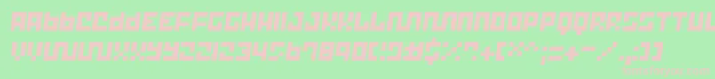 Trick 12 Font – Pink Fonts on Green Background