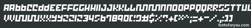 Шрифт Trick 12 – белые шрифты на чёрном фоне