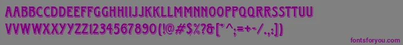 Horndond Font – Purple Fonts on Gray Background