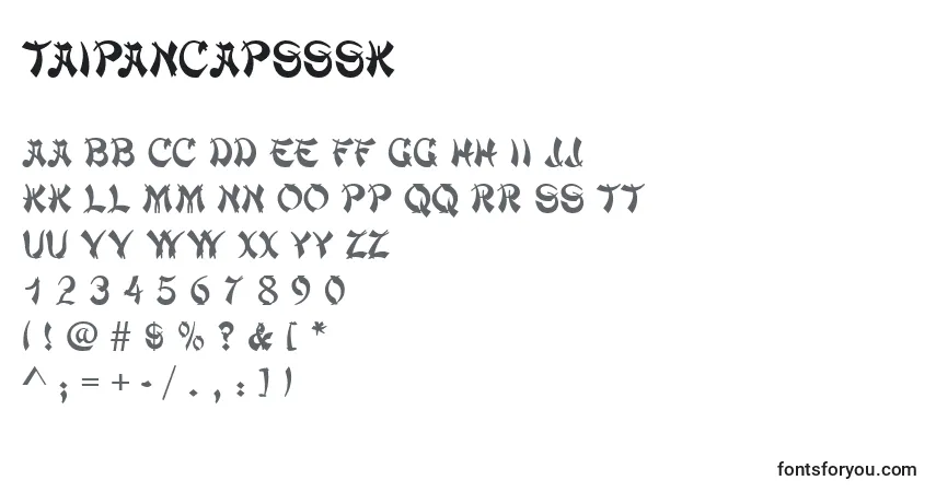 Taipancapssskフォント–アルファベット、数字、特殊文字