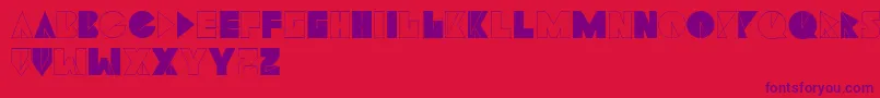 Navia Font – Purple Fonts on Red Background