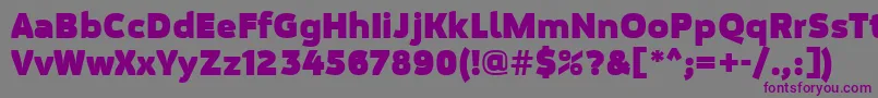 MovaviGrotesqueBlack Font – Purple Fonts on Gray Background
