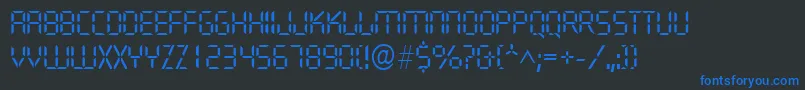 Police QuartzlRegular – polices bleues sur fond noir