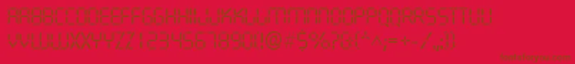 QuartzlRegular-fontti – ruskeat fontit punaisella taustalla