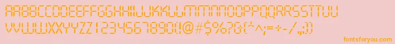 fuente QuartzlRegular – Fuentes Naranjas Sobre Fondo Rosa