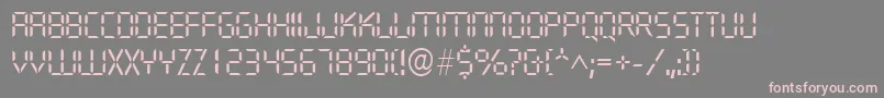 QuartzlRegular Font – Pink Fonts on Gray Background