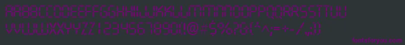 QuartzlRegular Font – Purple Fonts on Black Background