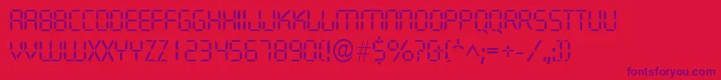 QuartzlRegular Font – Purple Fonts on Red Background