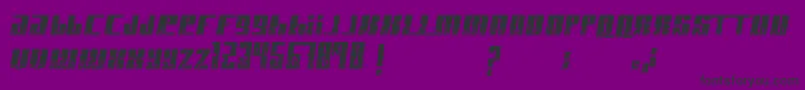 Fonte PaintItBlack – fontes pretas em um fundo violeta