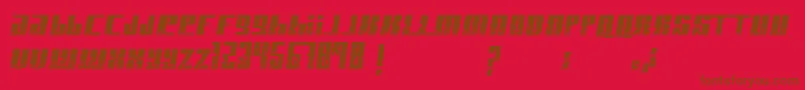 PaintItBlack Font – Brown Fonts on Red Background