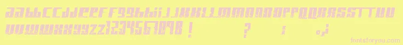 PaintItBlack Font – Pink Fonts on Yellow Background