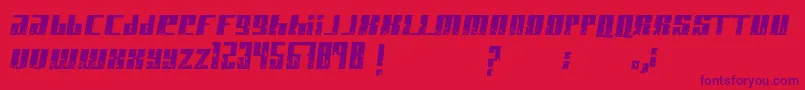 PaintItBlack Font – Purple Fonts on Red Background