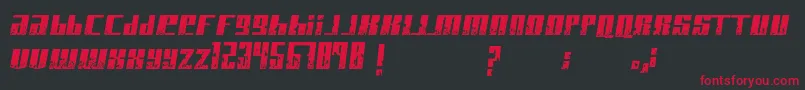 PaintItBlack Font – Red Fonts on Black Background