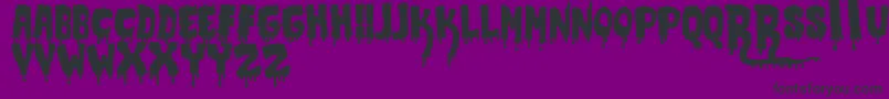 JmhCrypt Font – Black Fonts on Purple Background