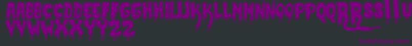 Czcionka JmhCrypt – fioletowe czcionki na czarnym tle