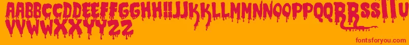 Więcej informacji o czcionce JmhCrypt Czcionka JmhCrypt – czerwone czcionki na pomarańczowym tle