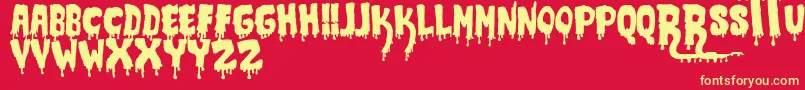 fuente JmhCrypt – Fuentes Amarillas Sobre Fondo Rojo