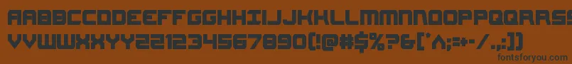Gearheadcond Font – Black Fonts on Brown Background