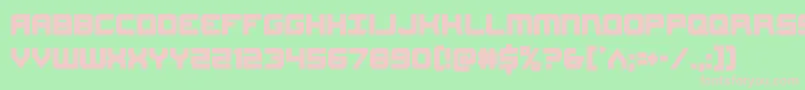 Gearheadcond Font – Pink Fonts on Green Background
