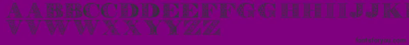 フォントDigizenpersonaluse – 紫の背景に黒い文字