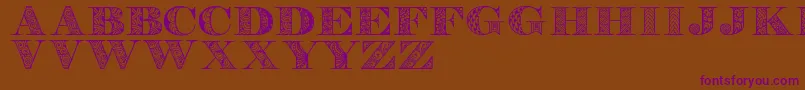 Digizenpersonaluse Font – Purple Fonts on Brown Background