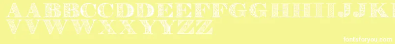 Digizenpersonaluse Font – White Fonts on Yellow Background