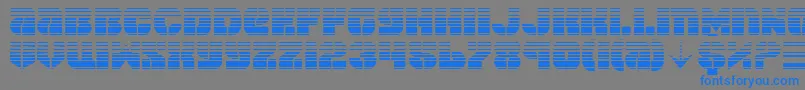 Czcionka SpaceCruiserGradient – niebieskie czcionki na szarym tle