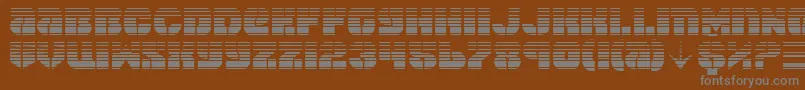 Шрифт SpaceCruiserGradient – серые шрифты на коричневом фоне