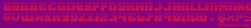 SpaceCruiserGradient Font – Red Fonts on Purple Background