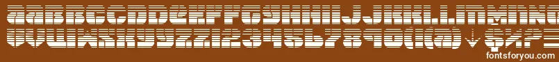 Шрифт SpaceCruiserGradient – белые шрифты на коричневом фоне
