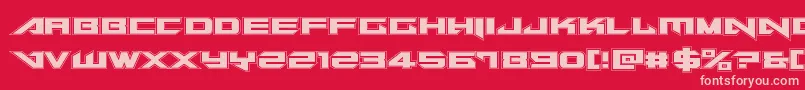 Tarrgetacad Font – Pink Fonts on Red Background