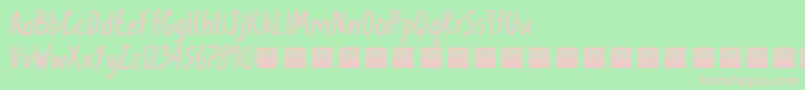 SweetNothingsDemo Font – Pink Fonts on Green Background