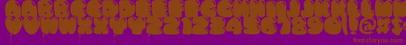 More about Bumbazo Font Bumbazo Font – Brown Fonts on Purple Background