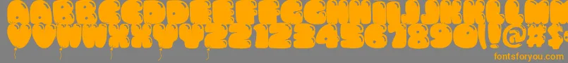 fuente Bumbazo – Fuentes Naranjas Sobre Fondo Gris