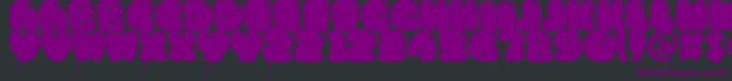 Weitere Informationen zur Bumbazo-Schriftart Bumbazo-Schriftart – Violette Schriften auf schwarzem Hintergrund