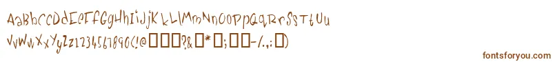 Шрифт Pickabilly – коричневые шрифты на белом фоне