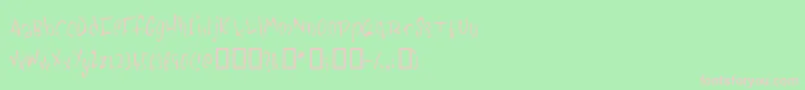 Pickabilly Font – Pink Fonts on Green Background