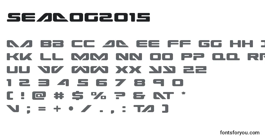 Schriftart Seadog2015 – Alphabet, Zahlen, spezielle Symbole
