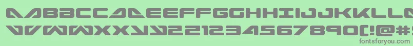 Seadog2015 Font – Gray Fonts on Green Background