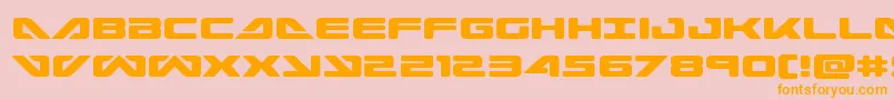 Seadog2015 Font – Orange Fonts on Pink Background