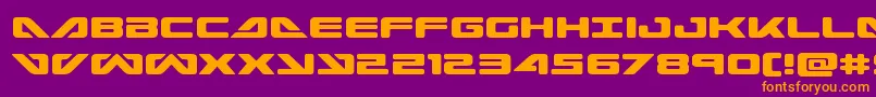 Seadog2015 Font – Orange Fonts on Purple Background