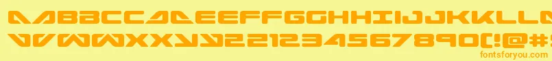 Seadog2015 Font – Orange Fonts on Yellow Background