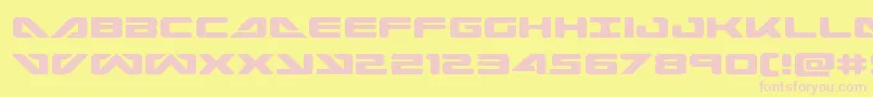 Seadog2015 Font – Pink Fonts on Yellow Background