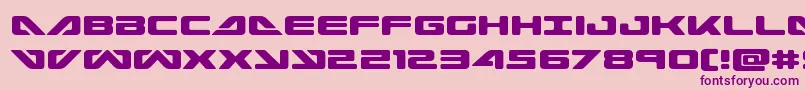 Seadog2015 Font – Purple Fonts on Pink Background