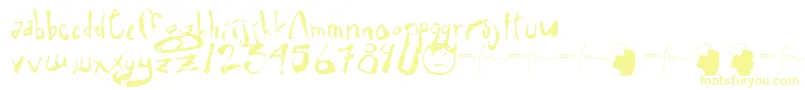 Eli5.0b1-Schriftart – Gelbe Schriften