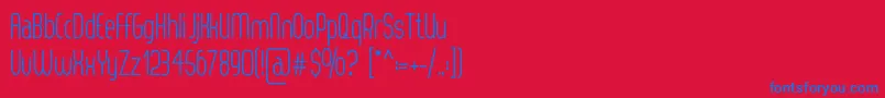 ThorupSans Font – Blue Fonts on Red Background